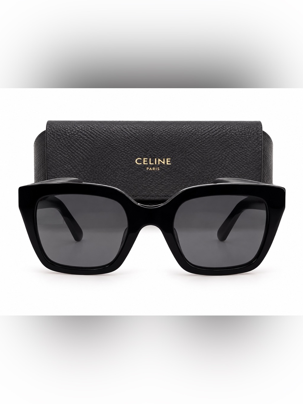 Celine Oversized Black Sunglasses + Case